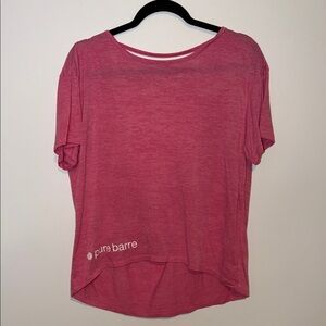 Pure Barre Women's Vibrant Pink Short Sleeve Tee